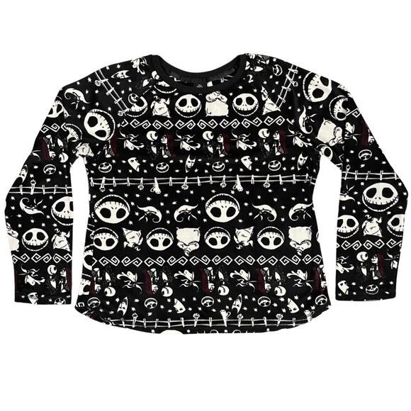Disney The Nightmare Before Christmas Pajama Set Women’s Black Size M (8-10) PJs - Picture 2 of 11